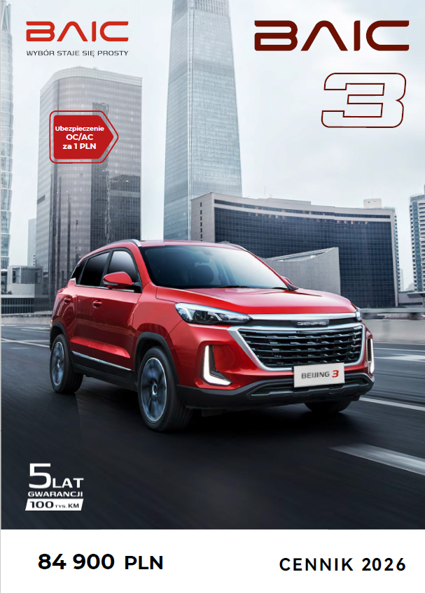 cennik BAIC 3